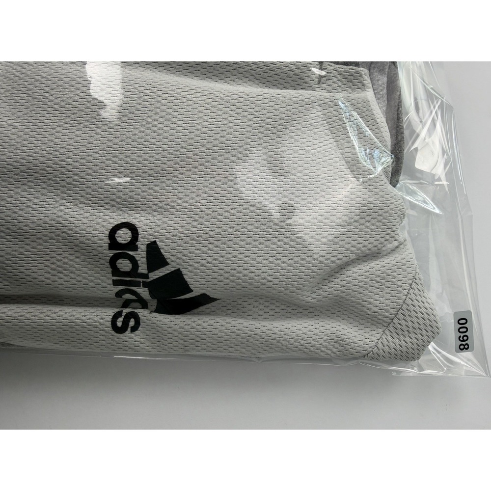 Adidas Hoodie Pullover Sweatshirt Gray White Colorblock Fleece Lined Men's XL - Picture 9 of 9